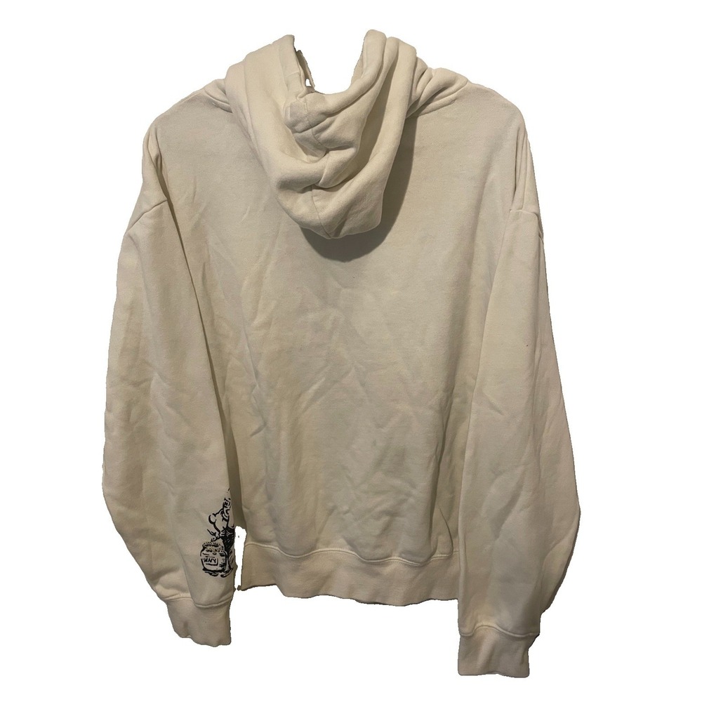 DISNEY Winnie the Pooh Women's Size M Ivory Christopher Robin Gives Party Hoodie - Picture 6 of 6